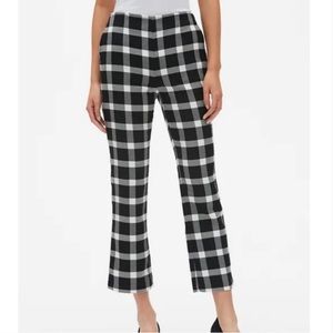 Gap Flare Crop Checkered Pants
